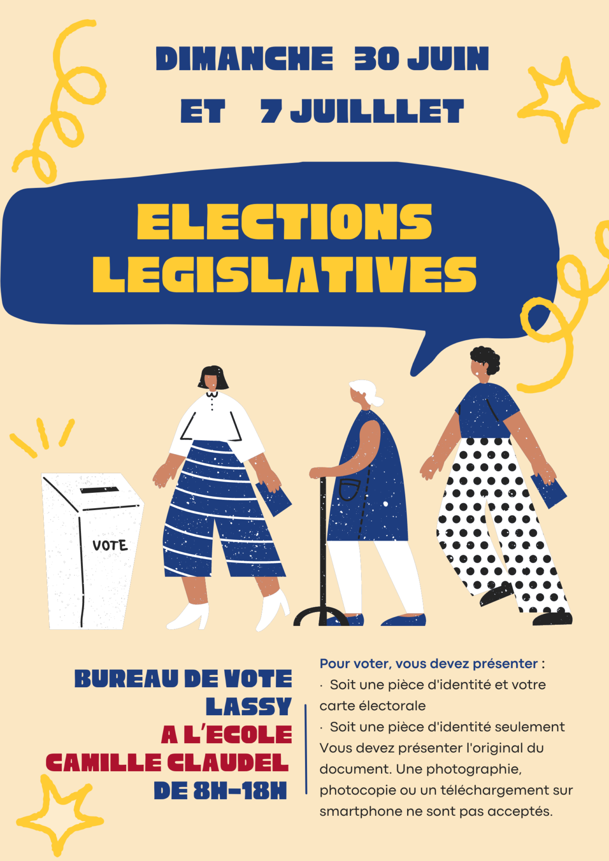 affiche élections législatives
